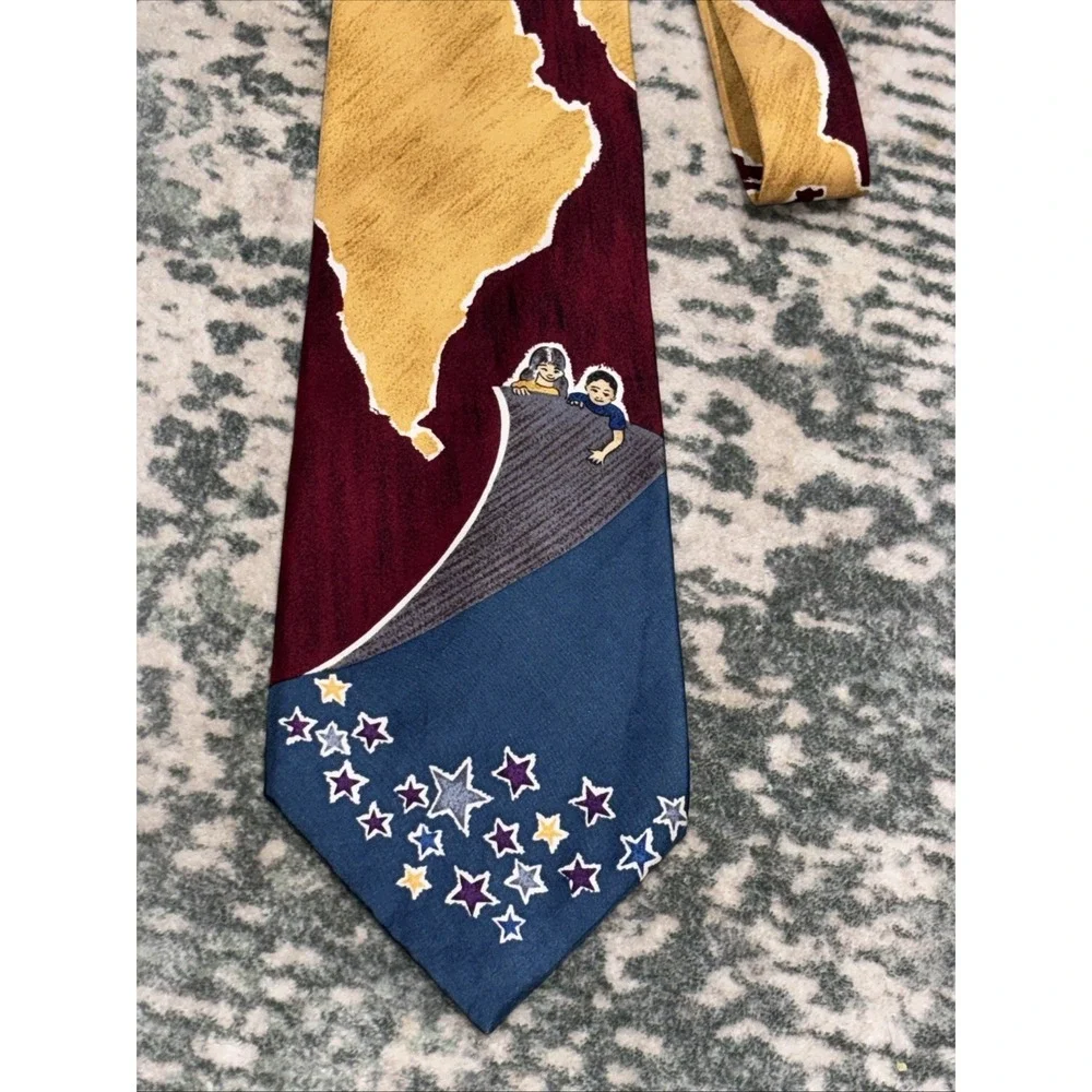 Vintage Save The Children Men's Necktie Tomorrow Belongs To Today's Children USA